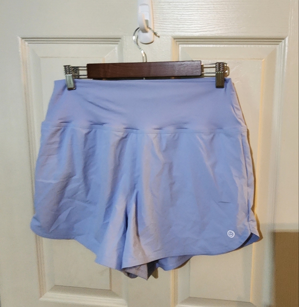 Gilly Hicks Women's Athletic Shorts in Light Blue - Picture 2 of 5